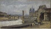 Stanislas lepine The Pont de la Tournelle, Paris Spain oil painting artist